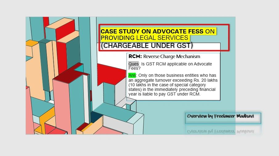 RCM Charges on Advocate Fees GST Return Reports; GSTR2, & 3B